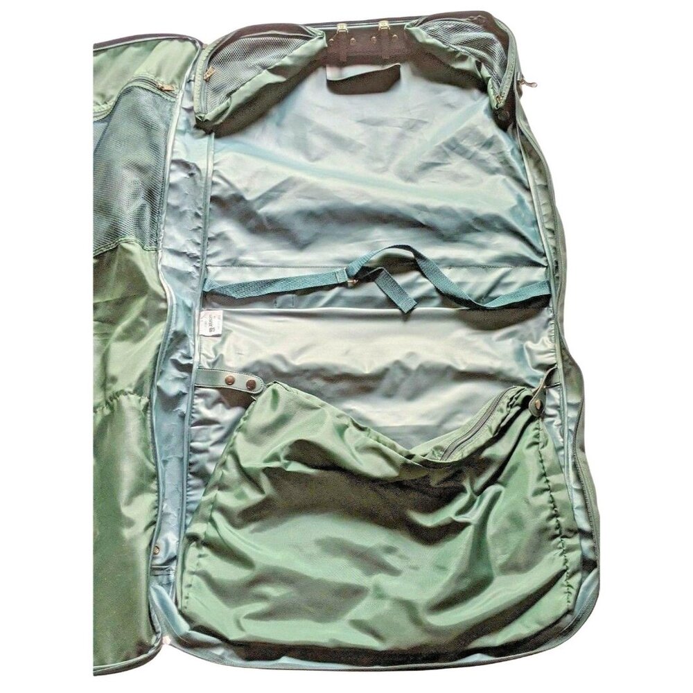 Airway USA Garment Bag 72" Green Nylon Travel Suit Carrier - Picture 9 of 11